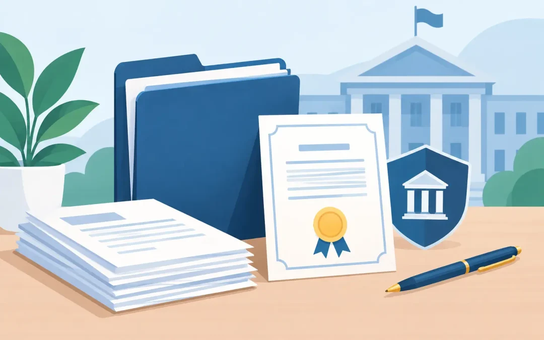 Documentos clave para reconocimiento institucional